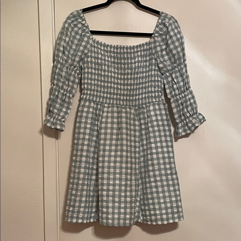 Gingham Checkered Mini Dress